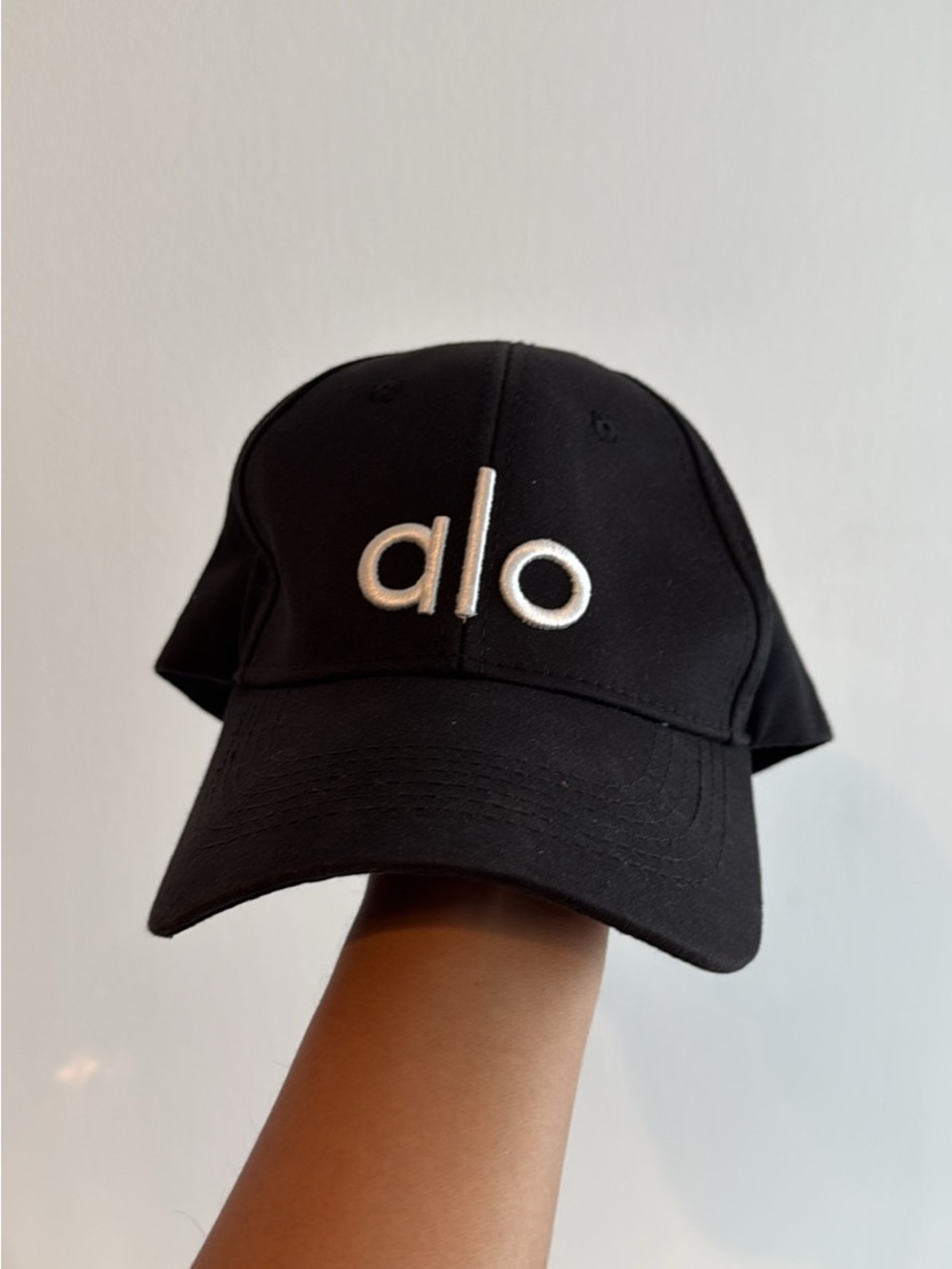 ALO Yoga Black Logo Cap